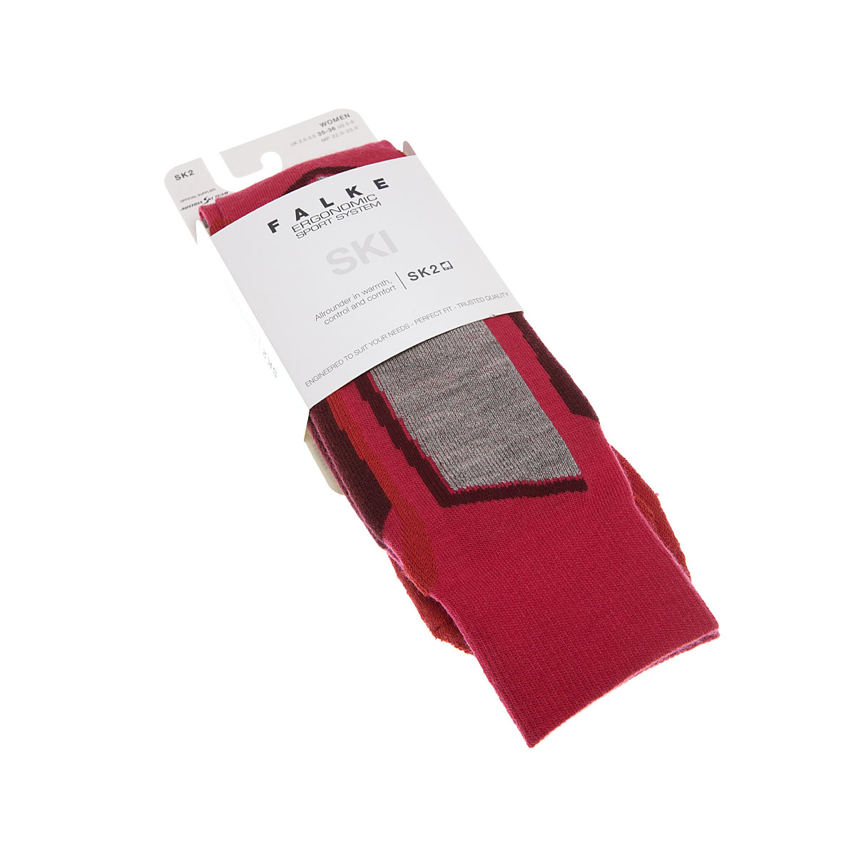 Chaussettes Ski Femme SK2 - Rose FALKE - Sports Aventure