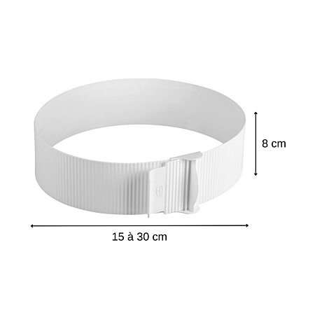 Cercle à pâtisserie réglable 15-30 cm