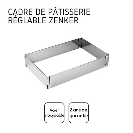 Accessoire de cuisine Zenker Cercle à pâtisserie réglable Smart Pastry ref  7708