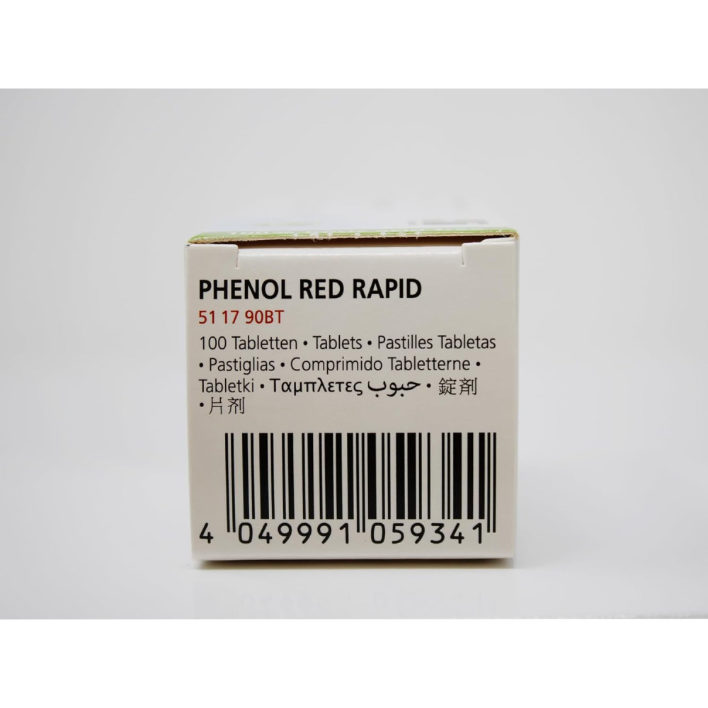 100 Pastilles Phenol Red Pour Analyse Piscine - Testeur PH Eau De Piscine Powerhaus24