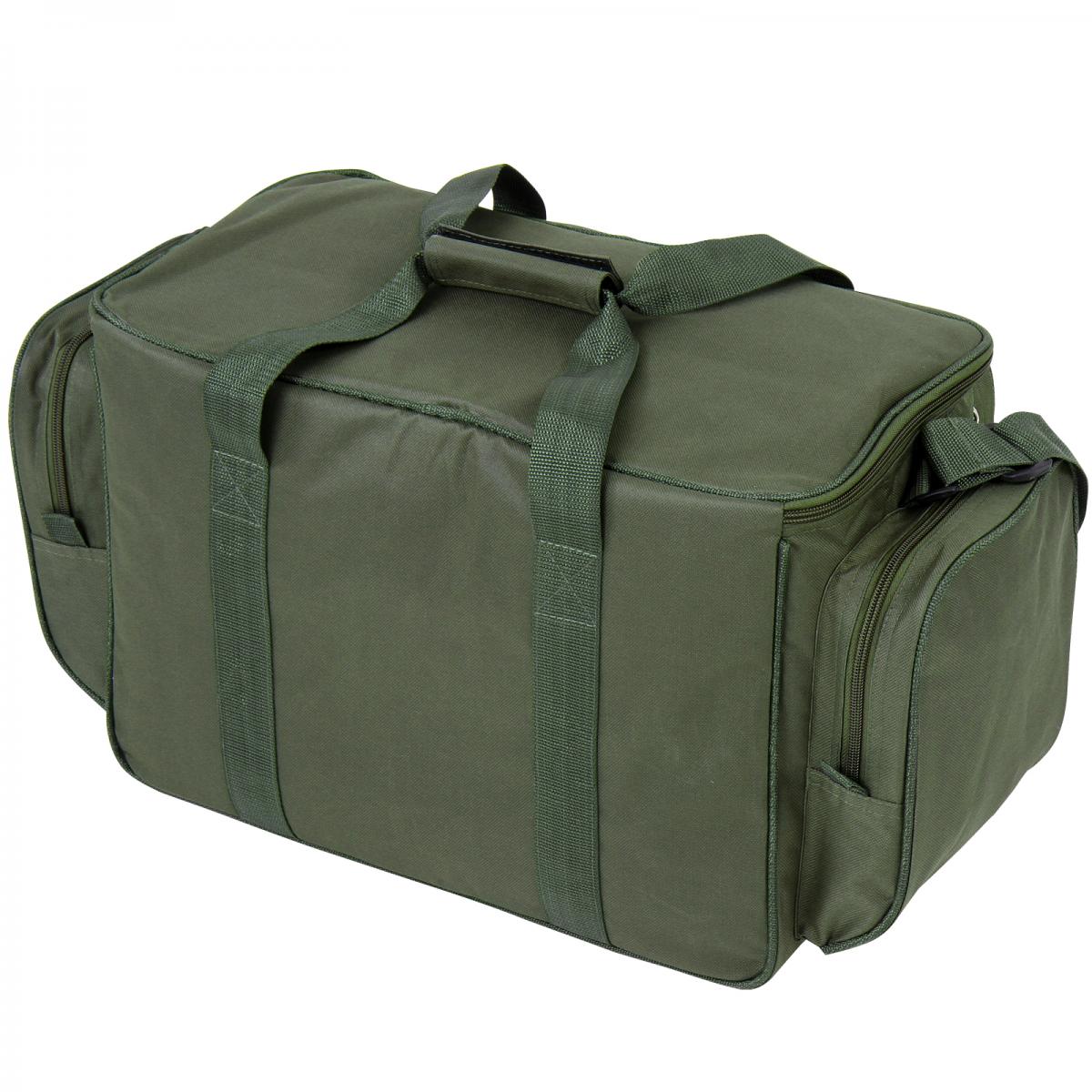 Sac De Pêche Étanche Physionics - 56x31x30cm - Polyester - Vert Olive/Noir - Bandoulière Rembourrée