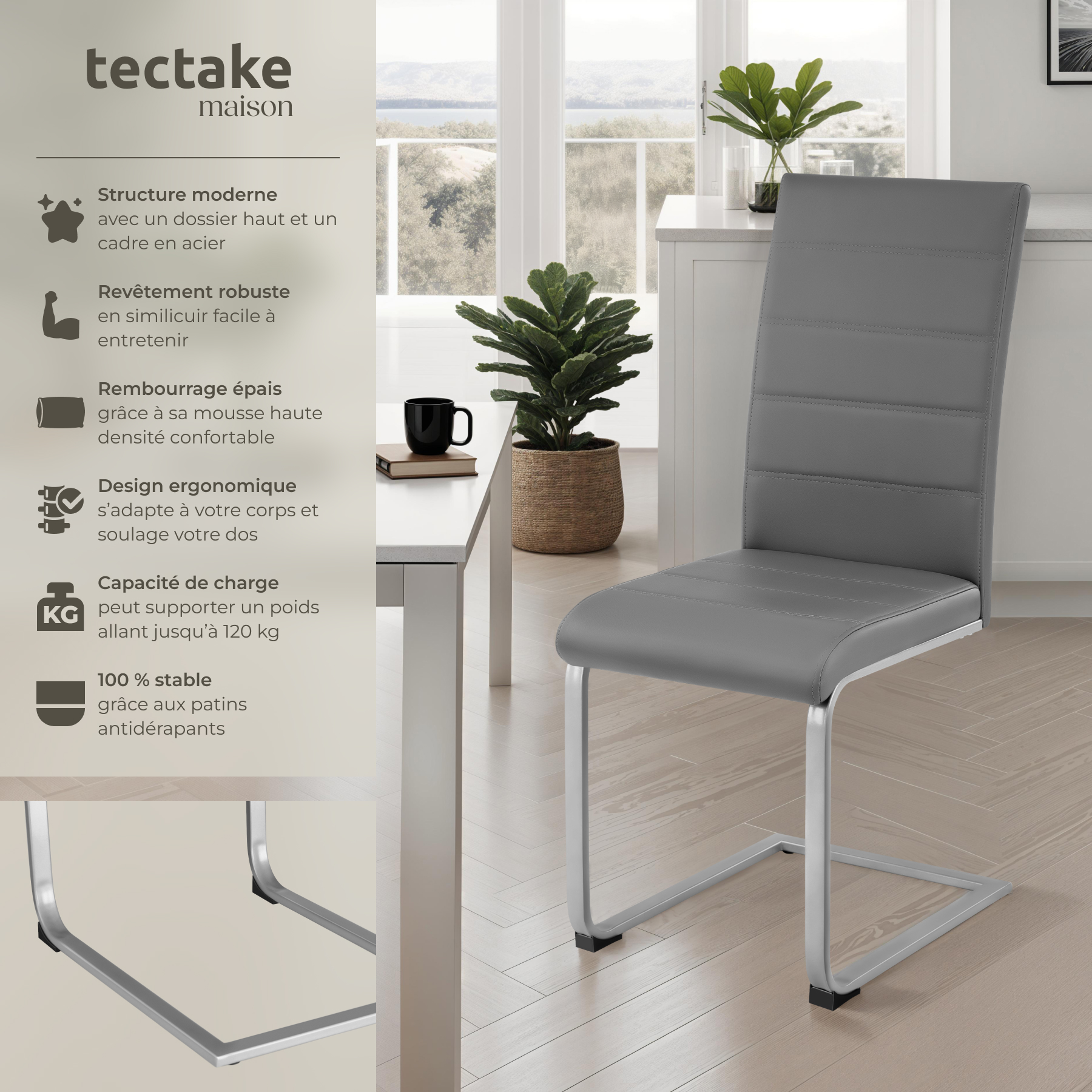 Chaises De Salle à Manger En Velours , Lot De 2 Chaises Confortables Avec Accoudoirs Et Pieds En Bois Massif Design Moderne Vert 98733660