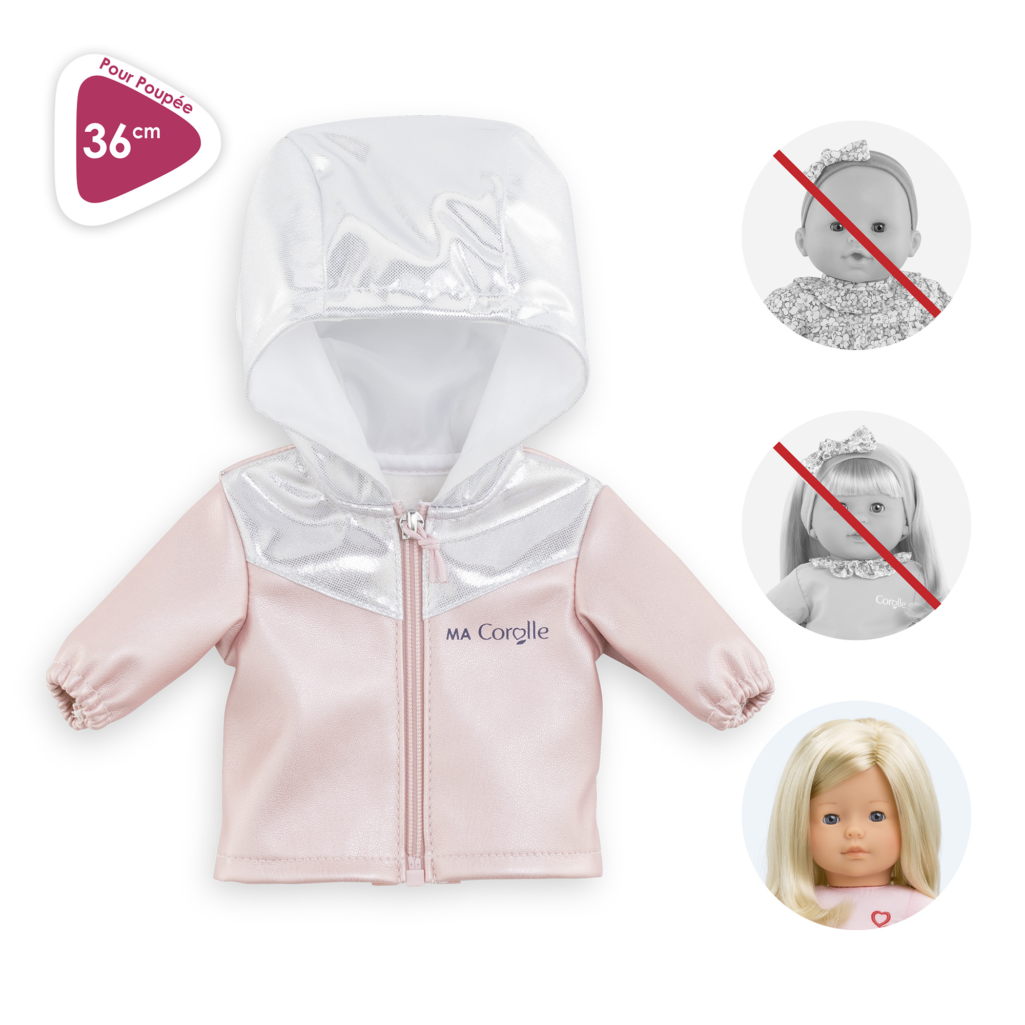 Corolle Coupe-vent Pour Poupée 36 Cm – Vêtement Mi-saison – Dès 4 Ans