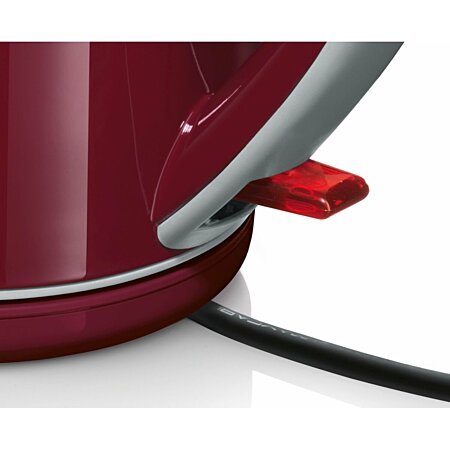 Bouilloire rouge prune Compact 1.7L 2200W, résistance cachée BOSCH