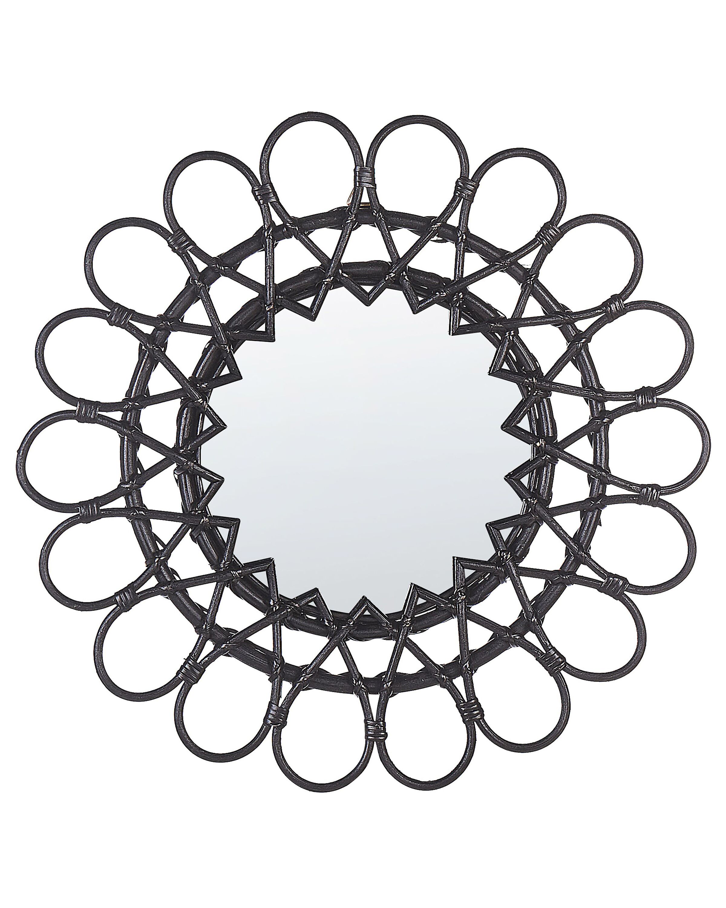 Vidaxl miroir de jardin noir 60x4 cm fer rond utilisation