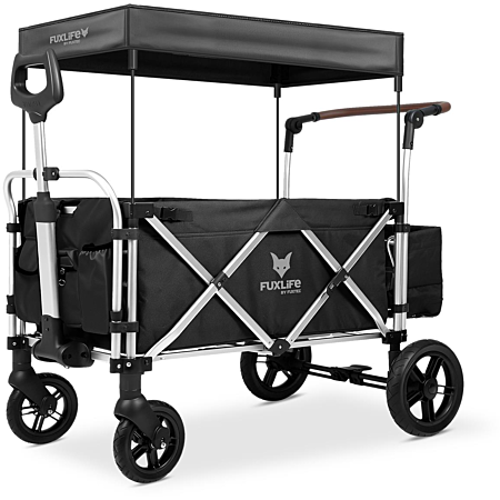 Chariot De Transport Enfant Pliable Pourpre - FUXTEC Family Cruiser Banquettes Amovibles 4 Places Transport Charge 75 Kg Chariot De Transport Enfant Pliable Pourpre - FUXTEC Family Cruiser Banquettes Amovibles 4 Places Transport Charge 75 Kg