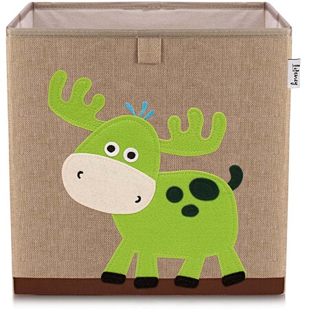 Boîte de rangement en tissu pour enfant cerf, compatible Ikea