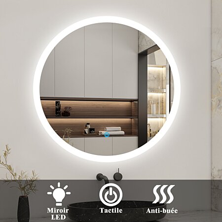 Miroirs tactiles LED – Éclairage salle de bain déco