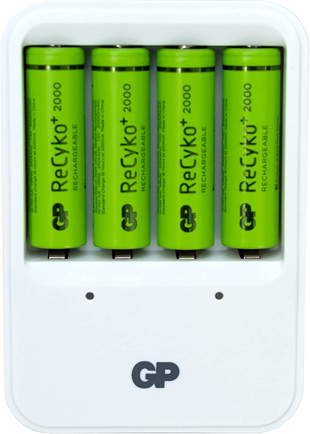 Gp - Chargeur pour Piles Rechargeables avec 4 Piles AA 2000 NiMH