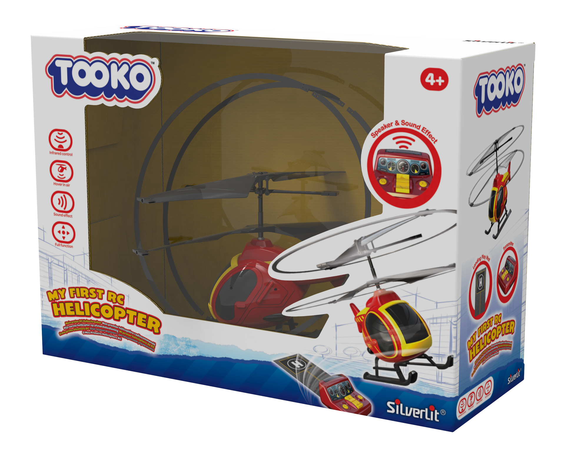TOOKO JUNIOR - Hélicoptère télécommandé pour enfant 2 ans - Mon premier  hélicoptère pompier au meilleur prix