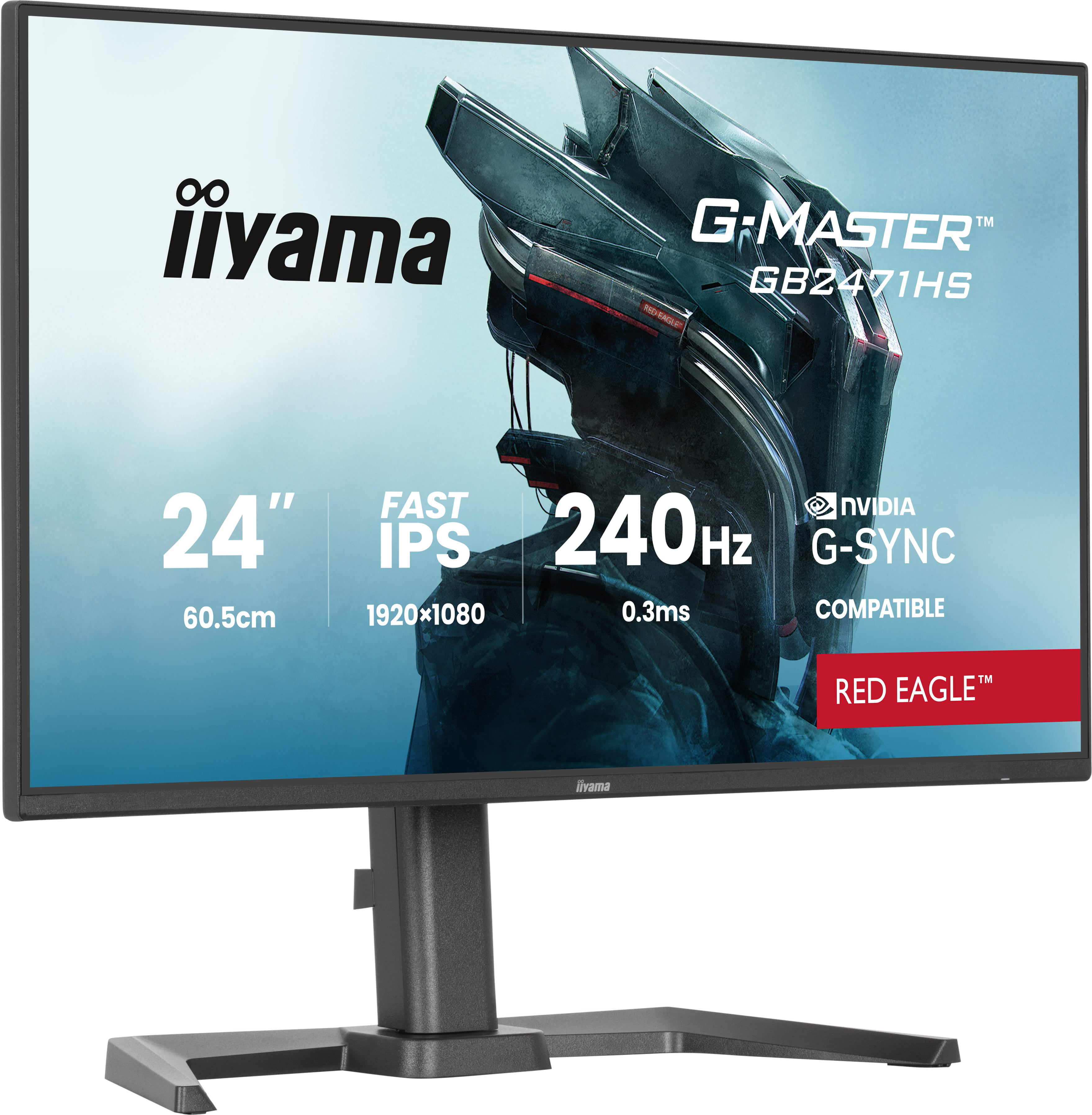 Moniteur iiyama GB2471HS-B1 / 23.8 1920 x 1080 Full HD / 240Hz / 0