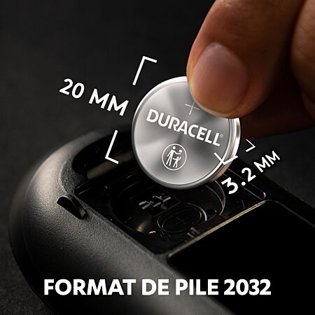 Piles boutons au lithium Duracell spéciales 2032 3 V, lot de 4 (DL2032/ CR2032) au meilleur prix