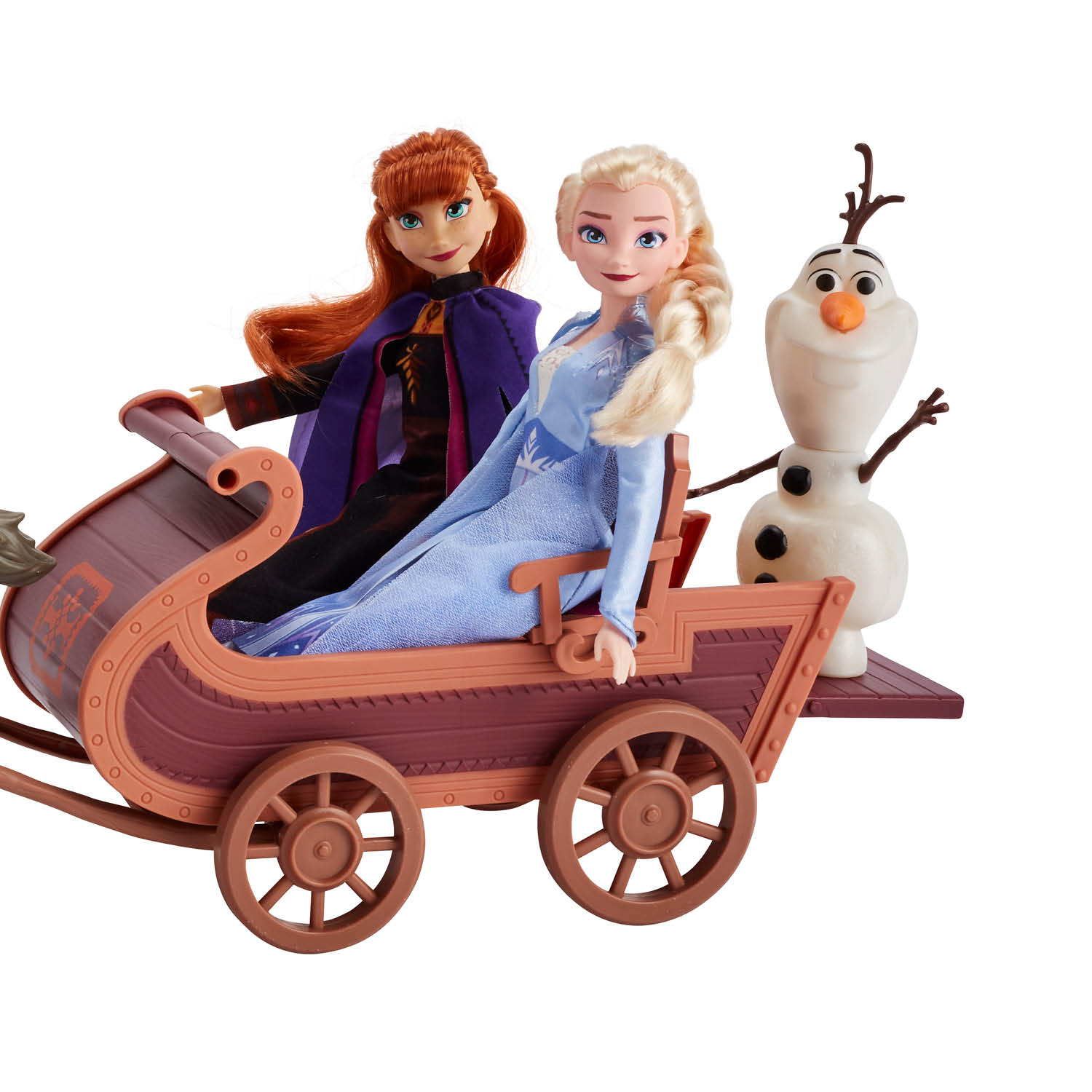Disney La Reine des Neiges Mini-poupée articulée Anna avec tenue  emblématique jupe et cape amovibles et figurine du renne Sven, Jouet  Enfant, Dès 3