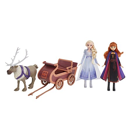 Disney La Reine Des Neiges 2 - Coffret Poupées Anna, Elsa, Sven Et
