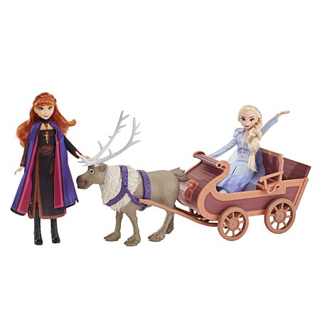 Disney La Reine Des Neiges 2 - Coffret Poupées Anna, Elsa, Sven Et