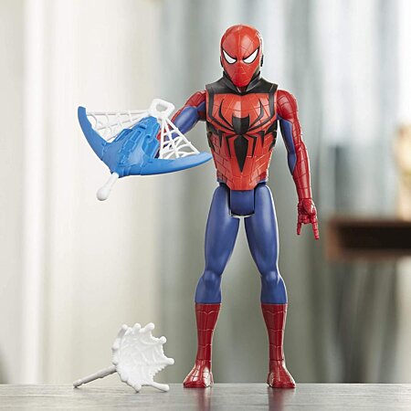 Marvel Spider-Man, jouet de déguisement 2 en 1 Super lanceur de toiles,  inclut toile liquide