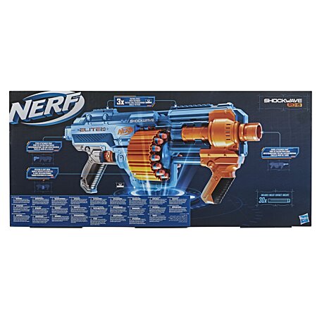 HASBRO Pistolet Nerf Elite 2.0 Commander RD-6 et Fléchettes Nerf Elite  Officielles
