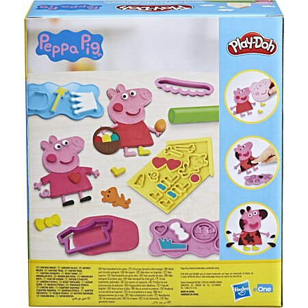 Play-Doh, Styles de Peppa Pig avec 9 pots de pâte à modeler, 11