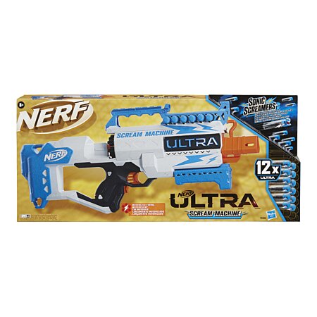 Pistolet NERF Ultra Four avec 4 fléchettes NERF Ultra et rangement