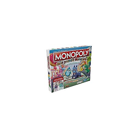 Monopoly Junior, Plateau de Jeu réversible, 2 Jeux en 1, pour