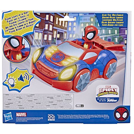 Marvel Spidey and His Amazing Friends, Arachno-bolide lumineux, jouet  préscolaire avec sons et lumières, à partir de 3 ans au meilleur prix