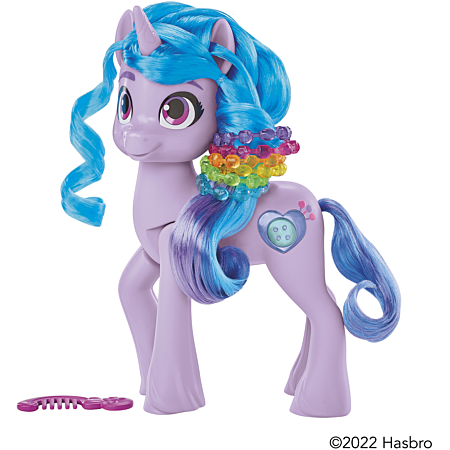 My Little Pony : Marquons Les Esprits, Izzy Moonbow Magie des Marques de beauté, Poney de 7,5 cm, dès 5 Ans My Little Pony : Marquons Les Esprits, Izzy Moonbow Magie des Marques de beauté, Poney de 7,5 cm, dès 5 Ans