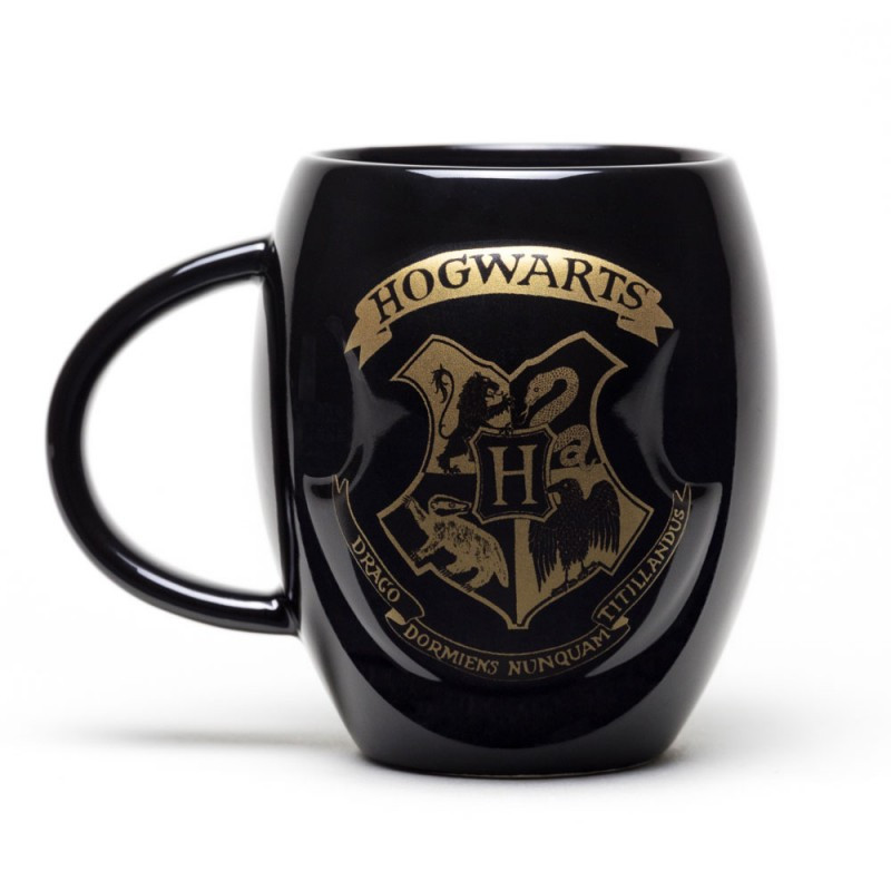 Bouillotte Harry Potter noire logo Poudlard gold - 6857