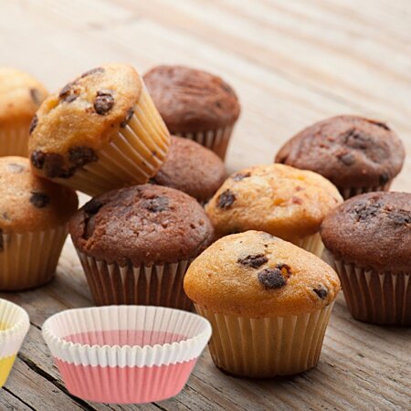 100 Pcs Moules À Muffins Doublures En Papier Pour Cupcakes Gâteau
