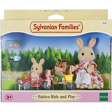 Sylvanian Families La valisette bébé écureuil roux et voiture 5203