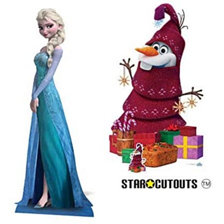 Figurine Géante Carton Elsa Reine Des Neiges 2 - Décorations Les