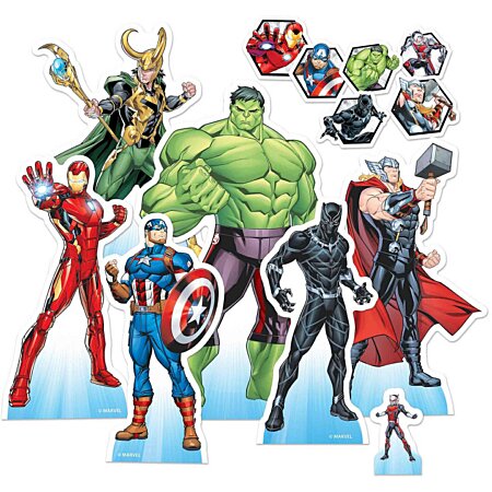 Stickers Marvel Avengers 7 Personnages - Planche De 42.5 Cm X 65 Cm à Prix  Carrefour