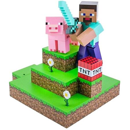 Figurine solaire Steve Minecraft - Figurines de collection - CADEAUX -   - Livres + cadeaux + jeux