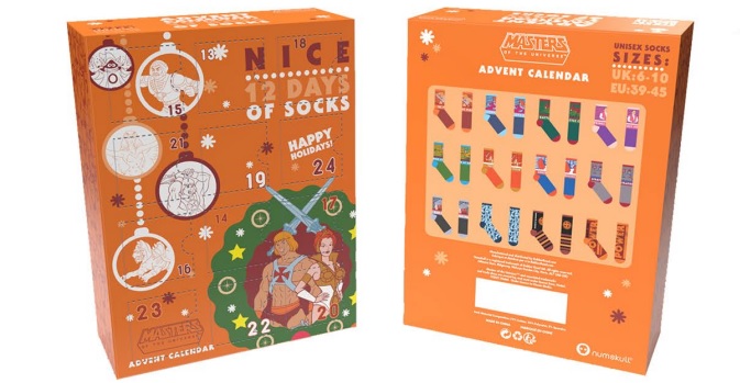 24pcs Calendrier de l'avent de Noël pour 14+ mélange et chaussettes de