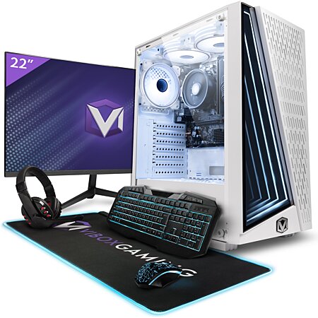 Vibox VI-28 PC Gamer, 22 Écran Pack, AMD Ryzen 3200GE, Vega 8s
