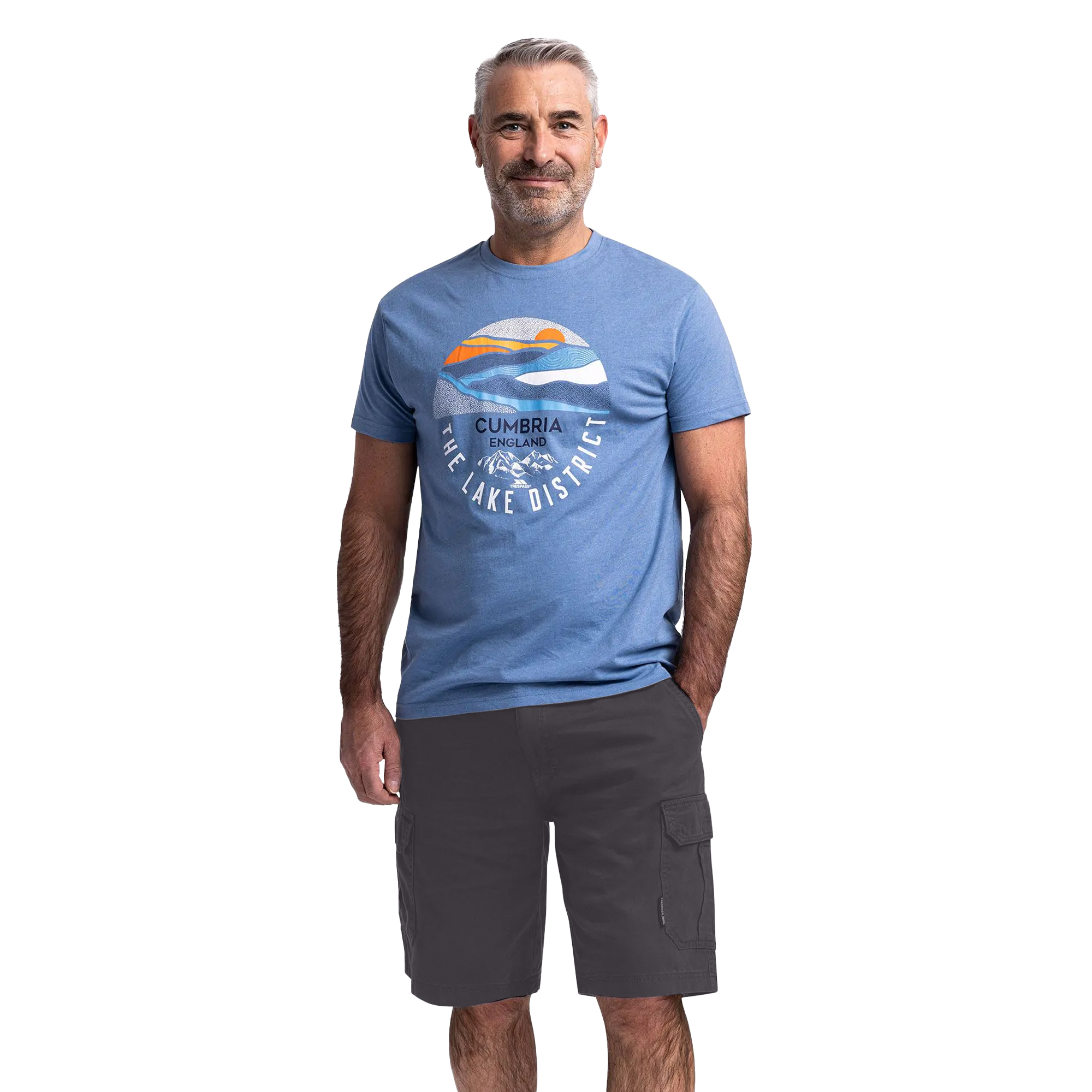 Short Cargo Homme Trespass Carlby - Tissu Léger, Séchage Rapide, Couleur Bamboo, Neuf Avec étiquette