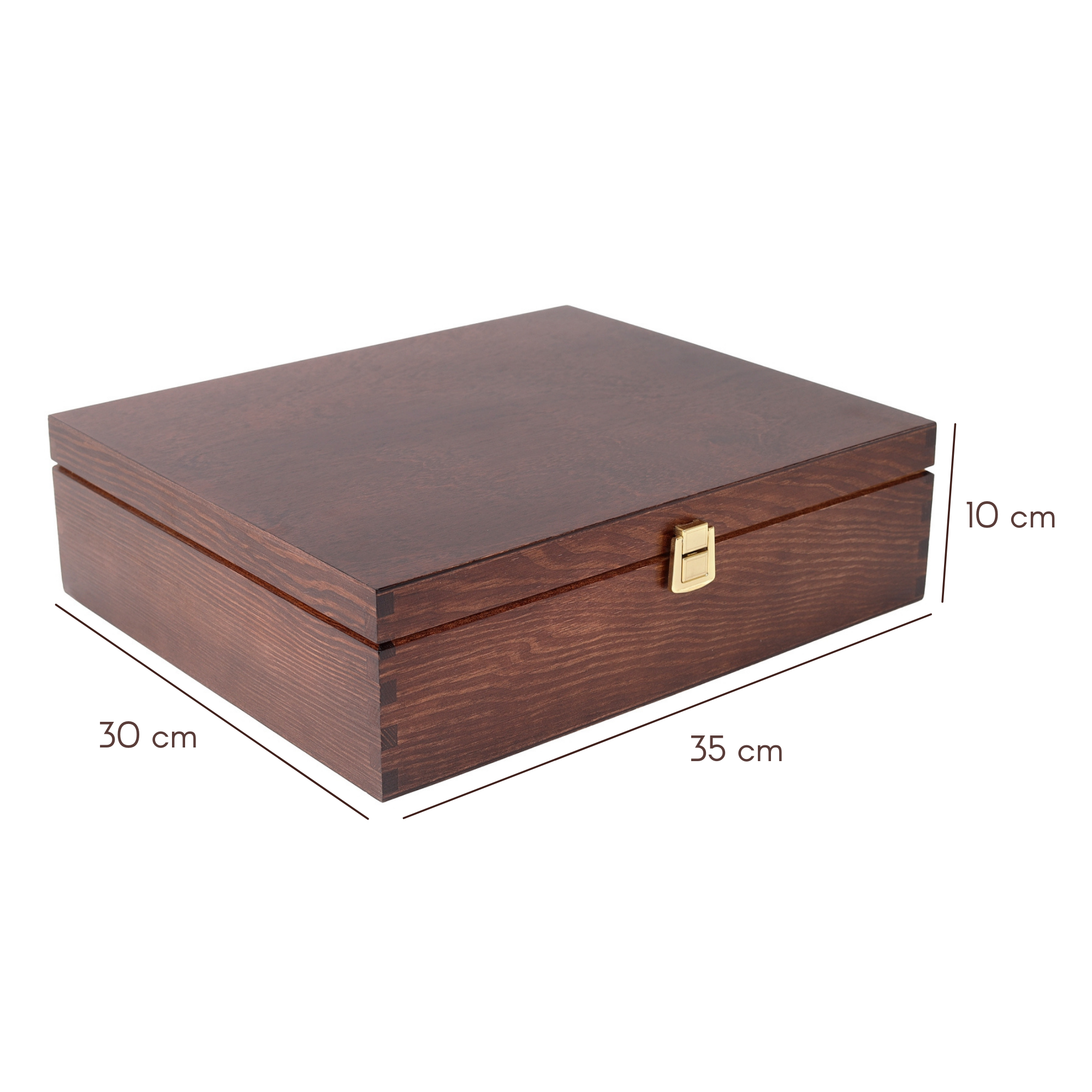 Caisse à Vin En Bois Creative Deco - Pour 2 Bouteilles - 35x21x11cm - Cadeau Mariage, Anniversaire