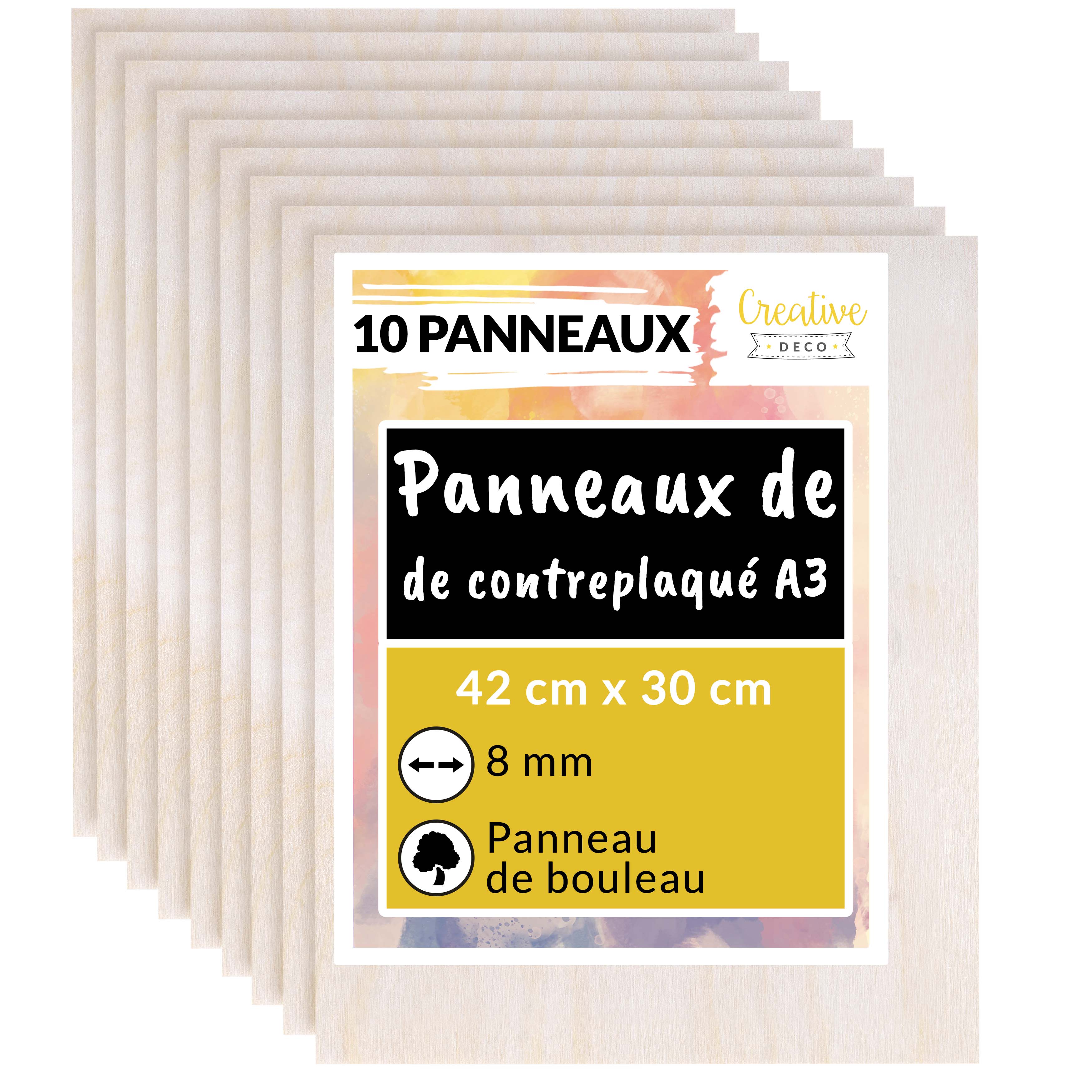 Creative Deco Lettre A Personnalisé Contreplaqué De 3 Mm | Alphabet