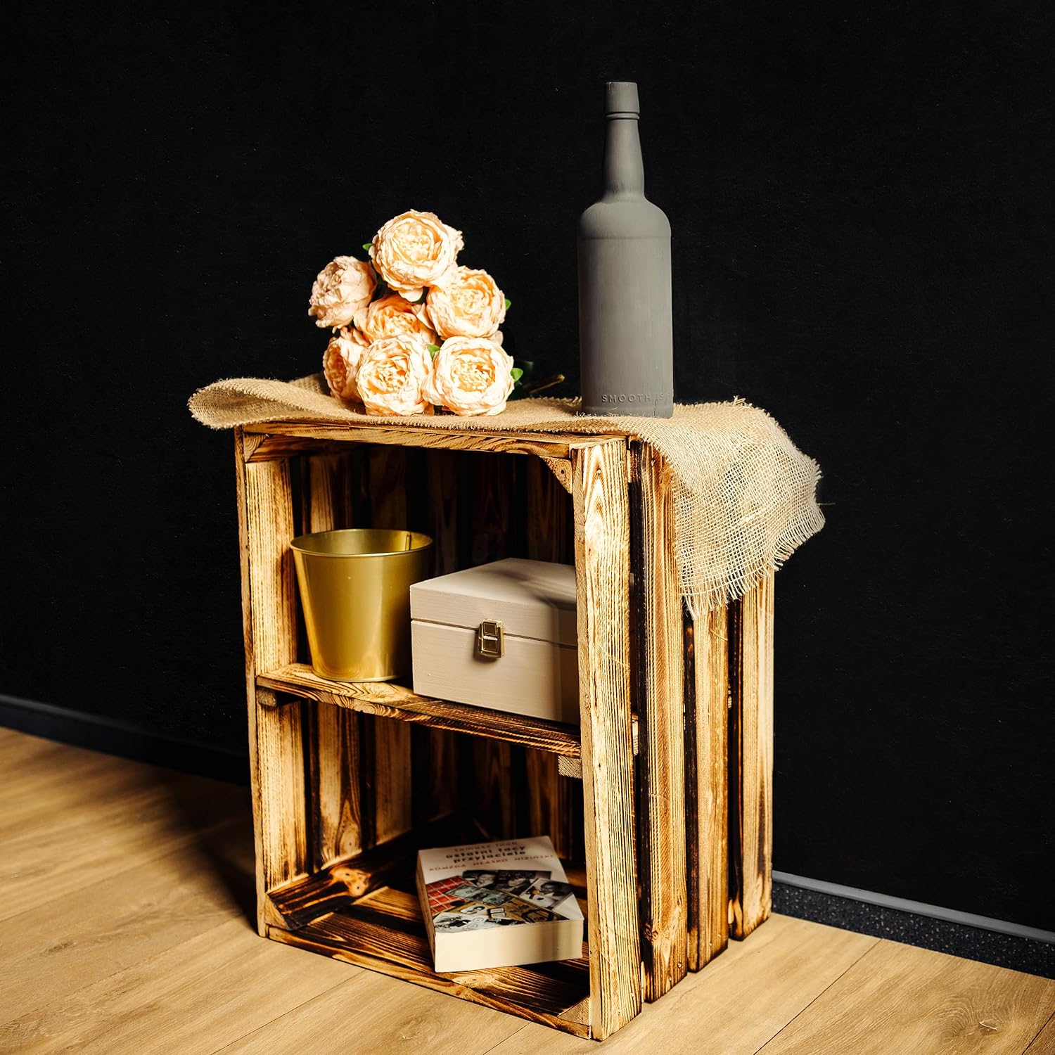 Inter Link, Caisse En Bois, Caisse Empilable En Bois Massif, Caisse De