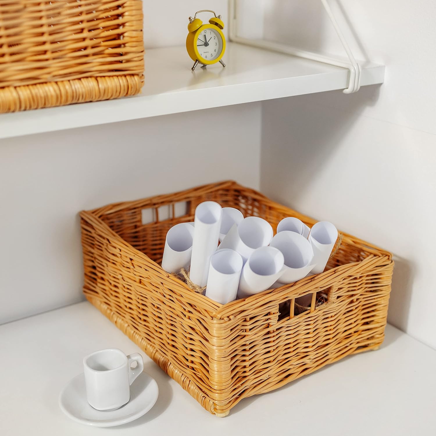 Ezvsevuo Panier Rangement - Panier De Rangement En Osier Tressé