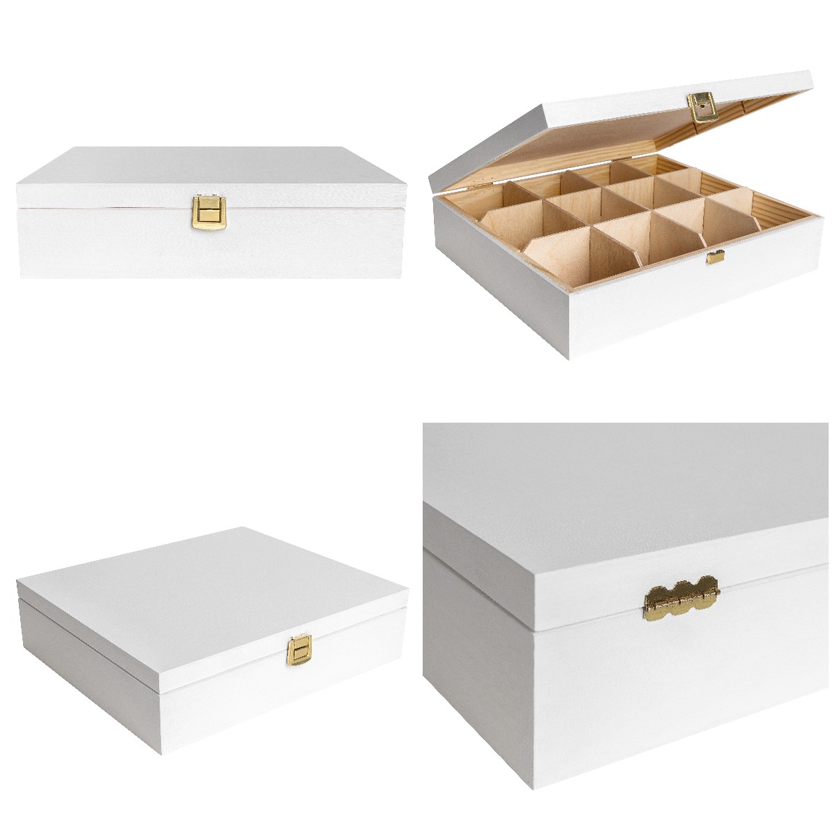 拘りのコレクションボックス 25仕切りマス　ホワイトオーク　アラレ組　3セット 拘りのコレクションボックス 25仕切りマス ホワイトオーク アラレ組 3