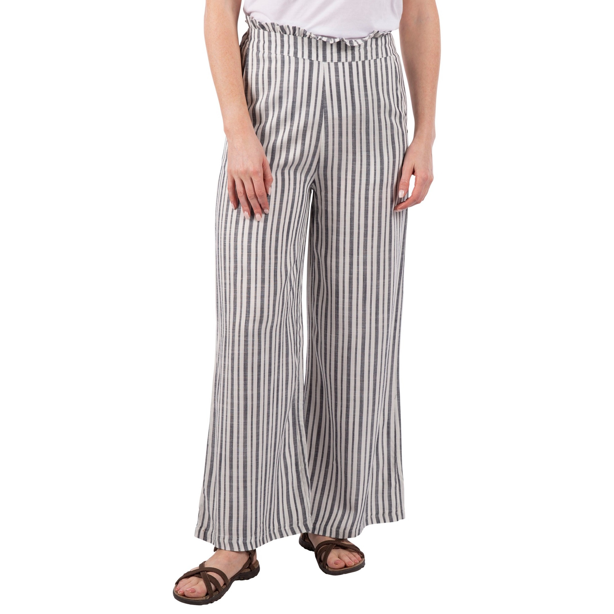 Trespass Pantalon Zinny à jambe large et taille élastique pour