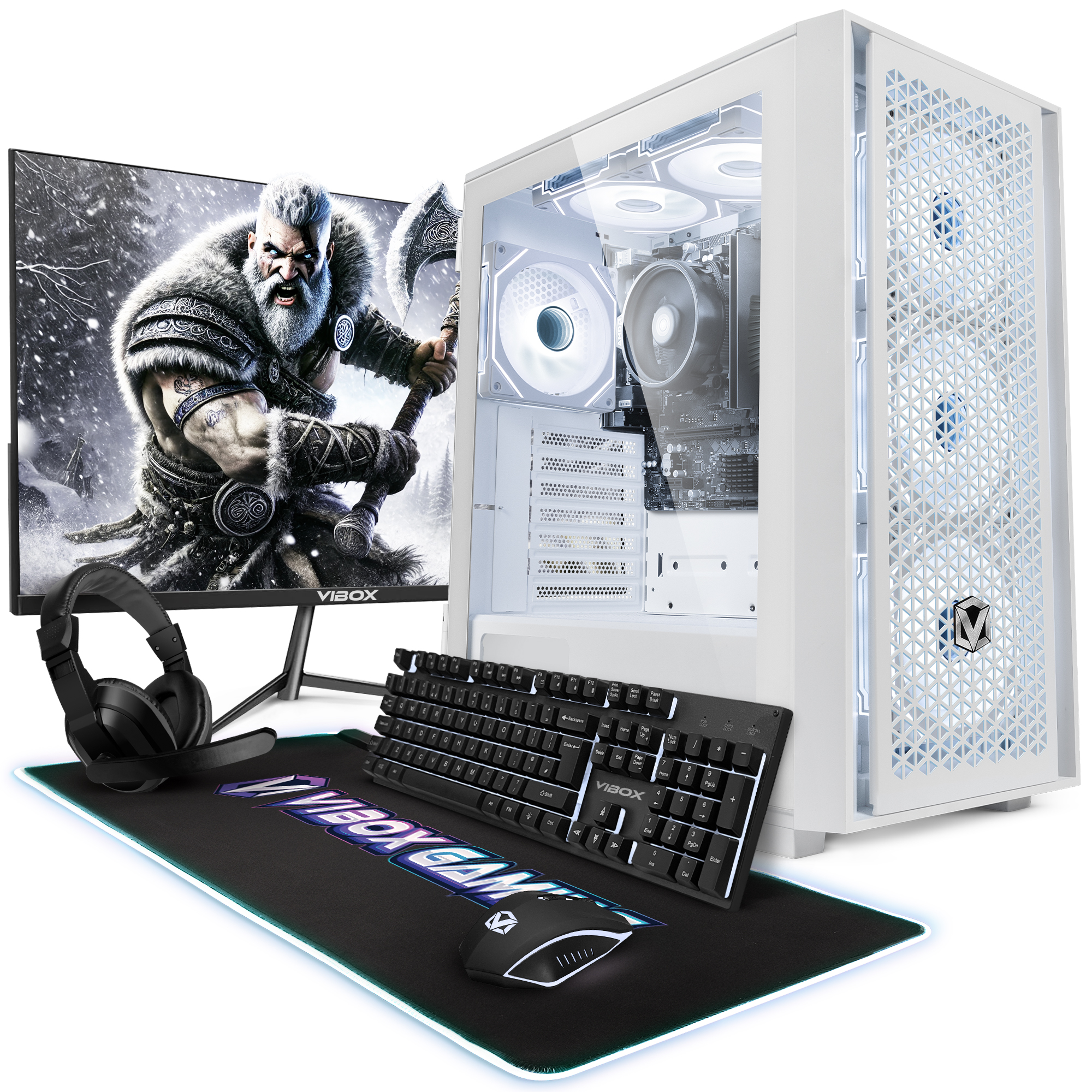 Vibox I-12 PC Gamer Complet • 22" Écran • AMD Ryzen 3 3200G 4,0 GHz • Radeon Vega 8 • 16 Go RAM • 500 Go