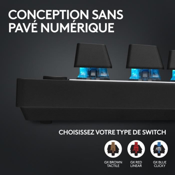Comparer les prix : Logitech G, Clavier Gaming mécanique Pro