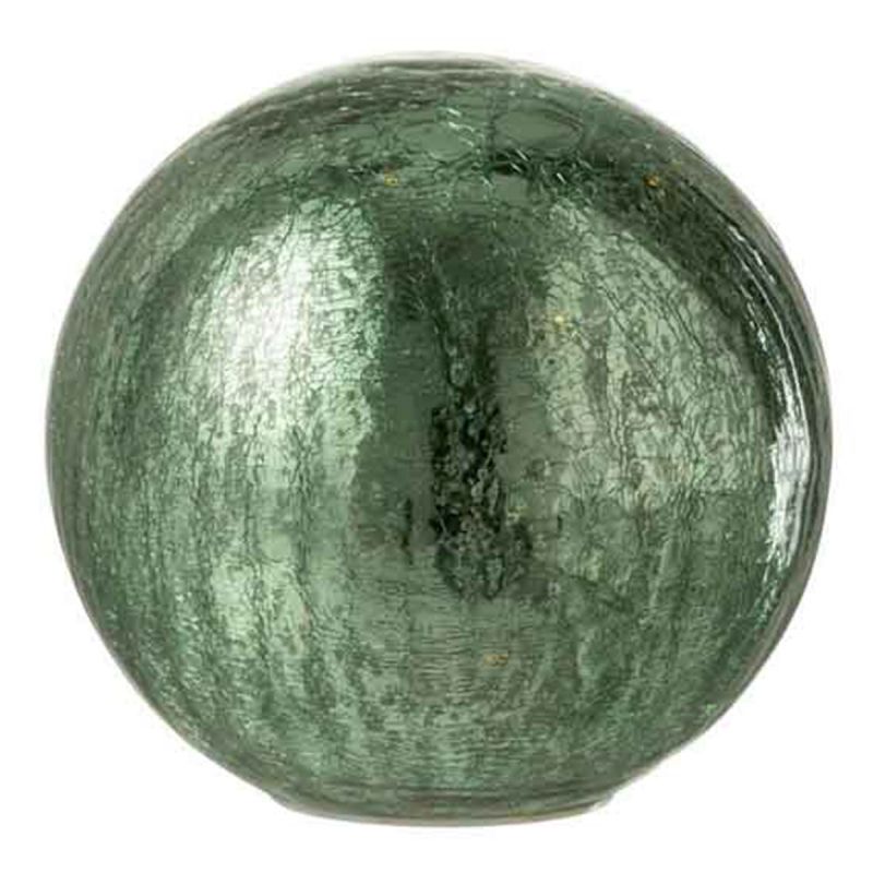 Boule De Noël VG 1721 – Verte – Verre Soufflé à La Main – Vintage – Fabriquée En France