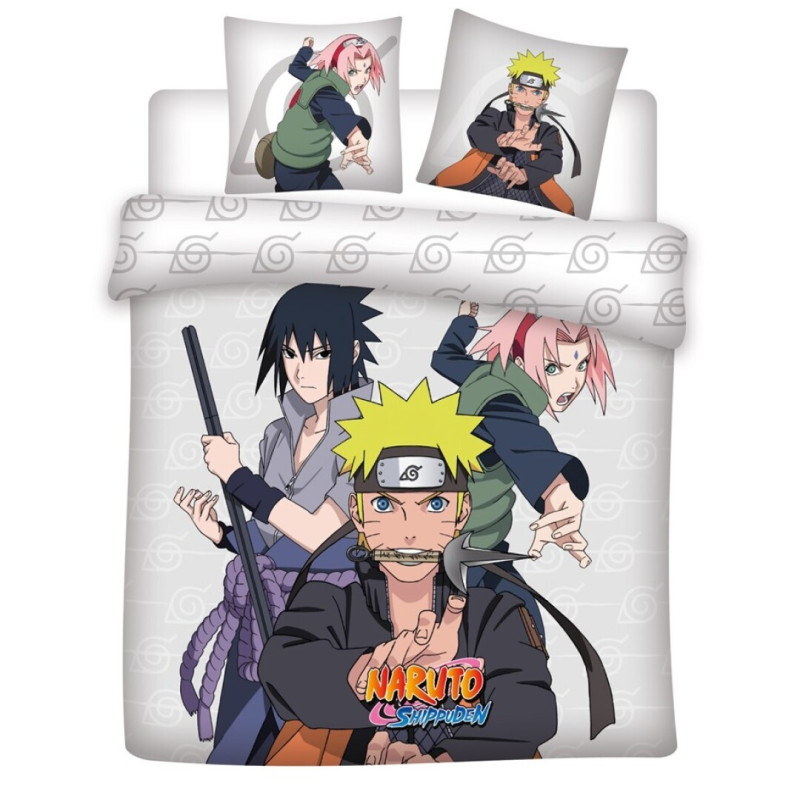 AYMAX: HOUSSE DE COUETTE DOUBLE ANIME NARUTO & SASUKE