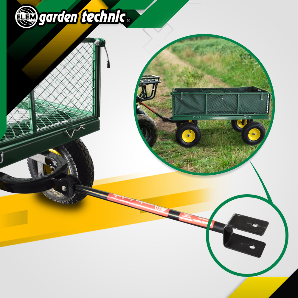 KADAX Chariot De Transport En Plastique PVC, Capacité De Charge : 300 Kg, Avec Fonction Basculante, Cadre En Métal, Jardin (75 L, Vert/noir