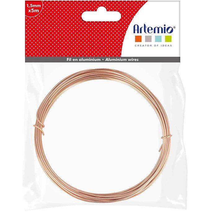 Fil à Tricoter Artemio 5 Mm X 5 M - Couleur Rose, Pour Projets Créatifs Et Décoratifs