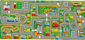Tapis circuit voiture - Big city - 140 x 200 cm