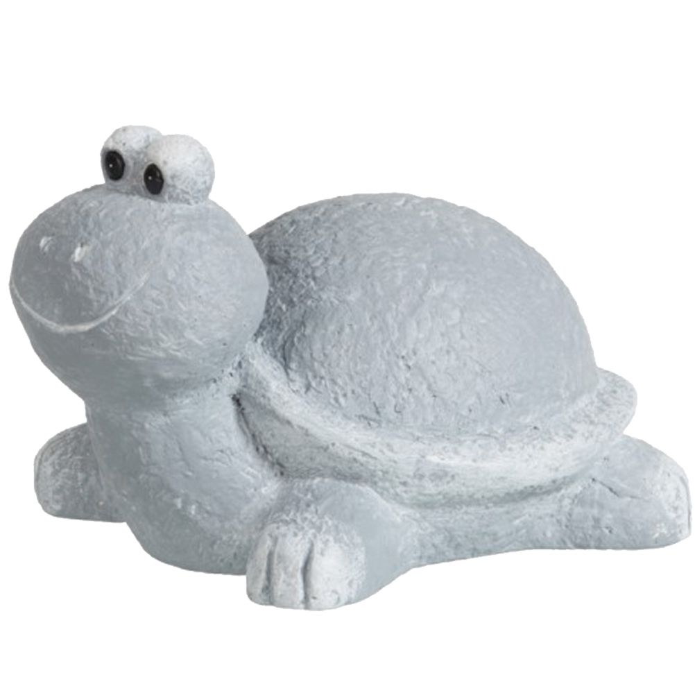 Figurine Déco Tortue En Magnésie – 29 Cm, Blanche, JOLIPA, Sculpture Animaux Maison/jardin