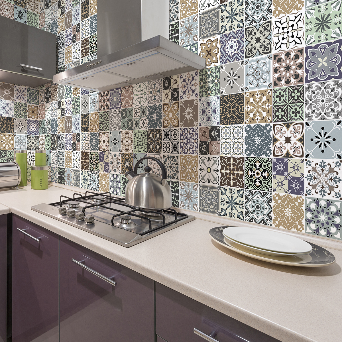 Kiwistar - Set 029 - Autocollants Pour Carrelage - 15 X 20 Cm